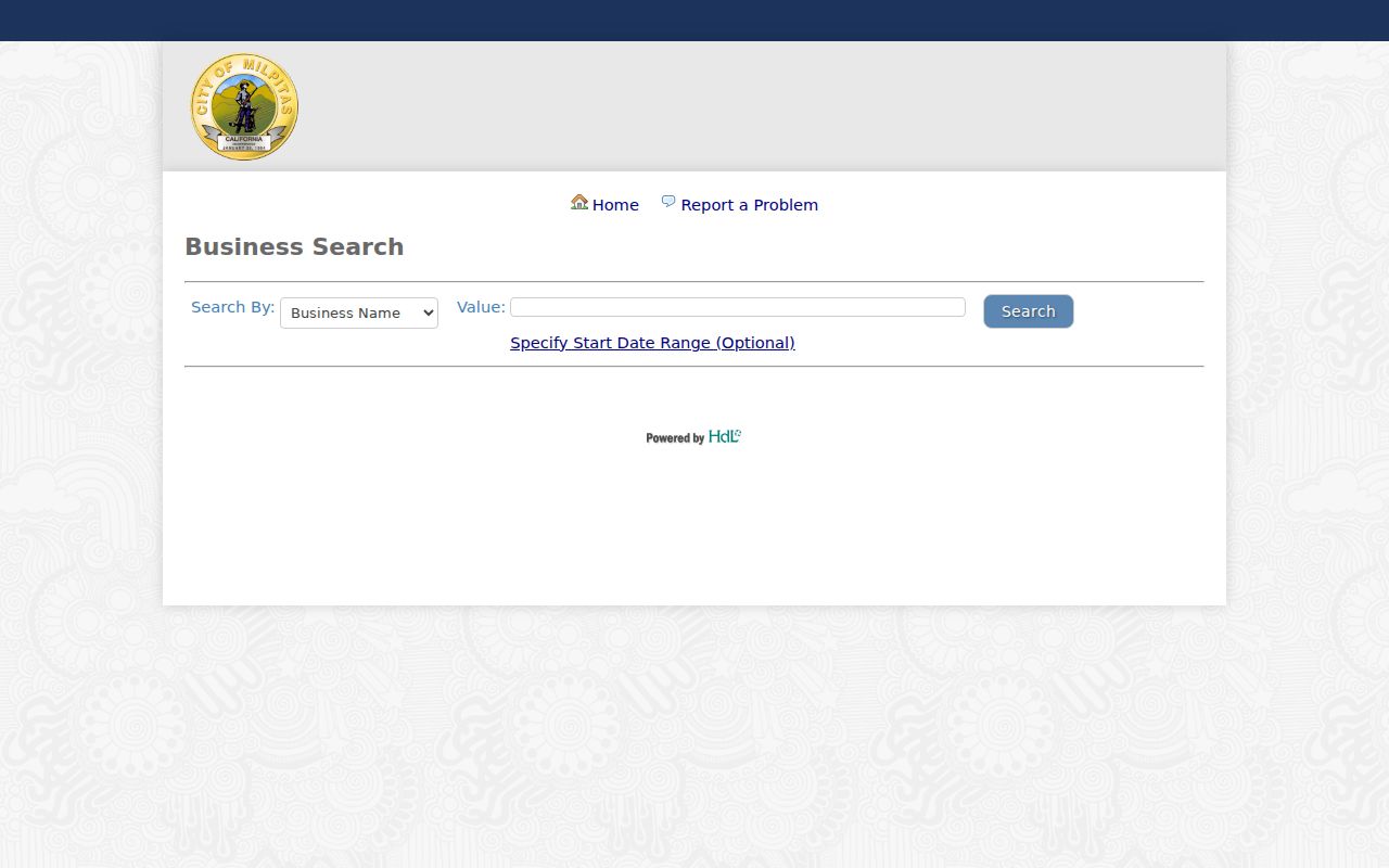 Milpitas people search through active business licenses