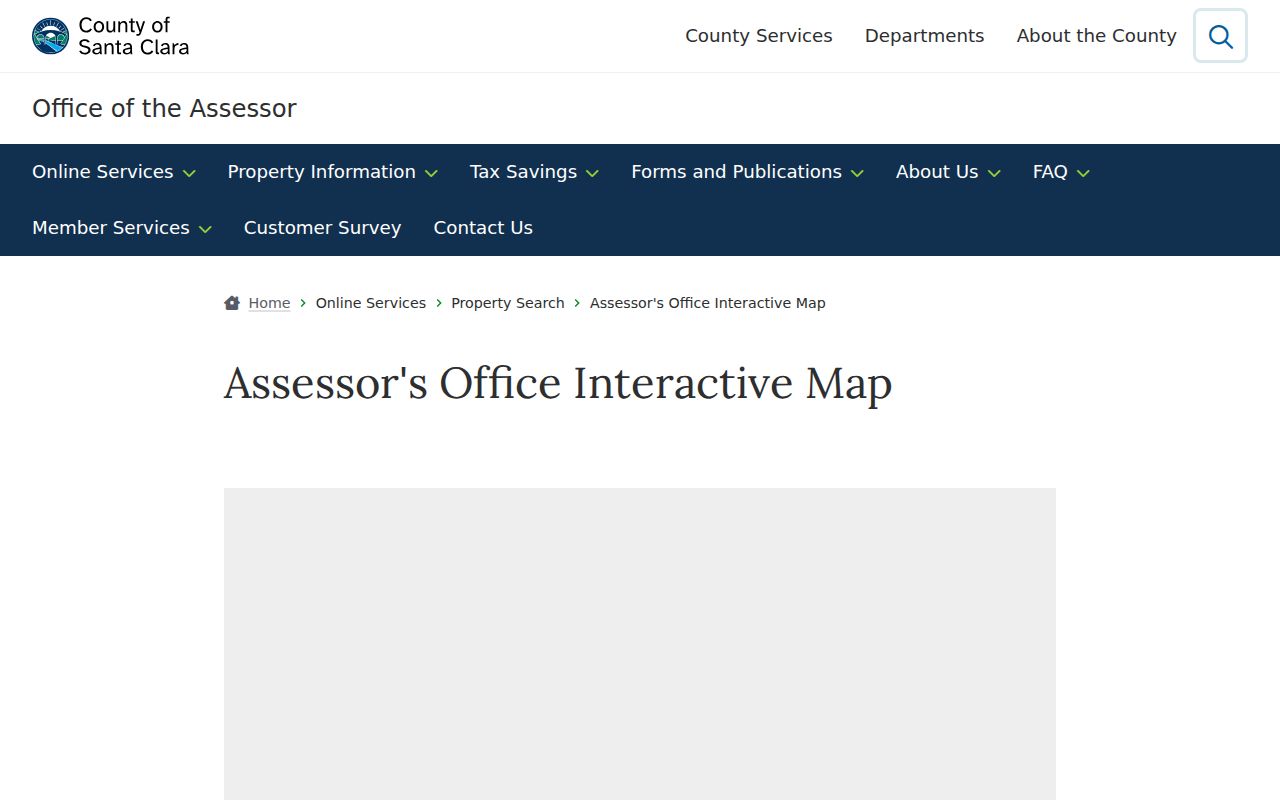 Milpitas property records Santa Clara County Assessor map search